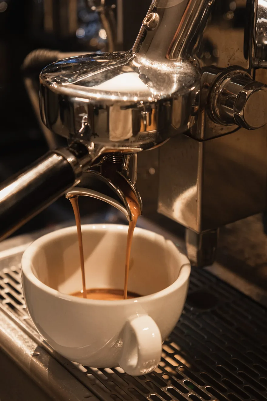 Eigene Maschine beim Latte Art Kurs